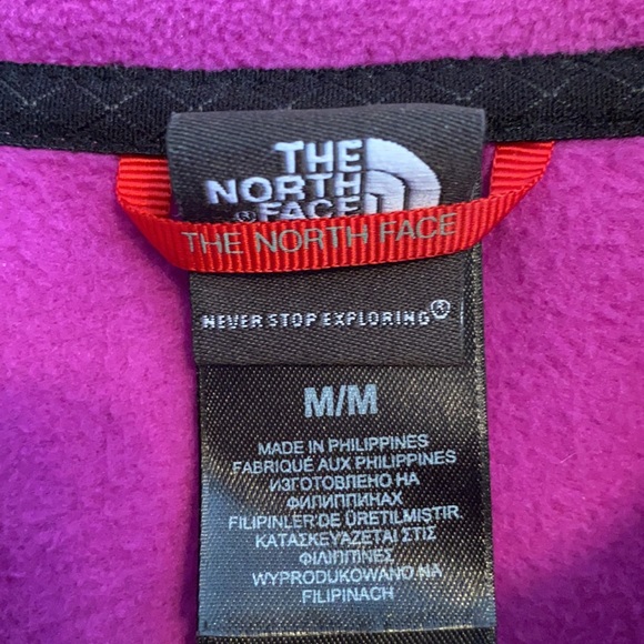 North Face Full Zip Purple Fleece - M - Picture 4 of 4